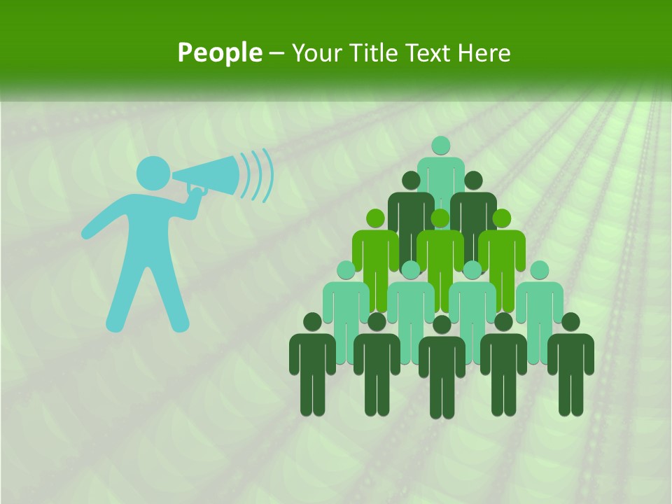 A Green Abstract Background With Lots Of Circles PowerPoint Template