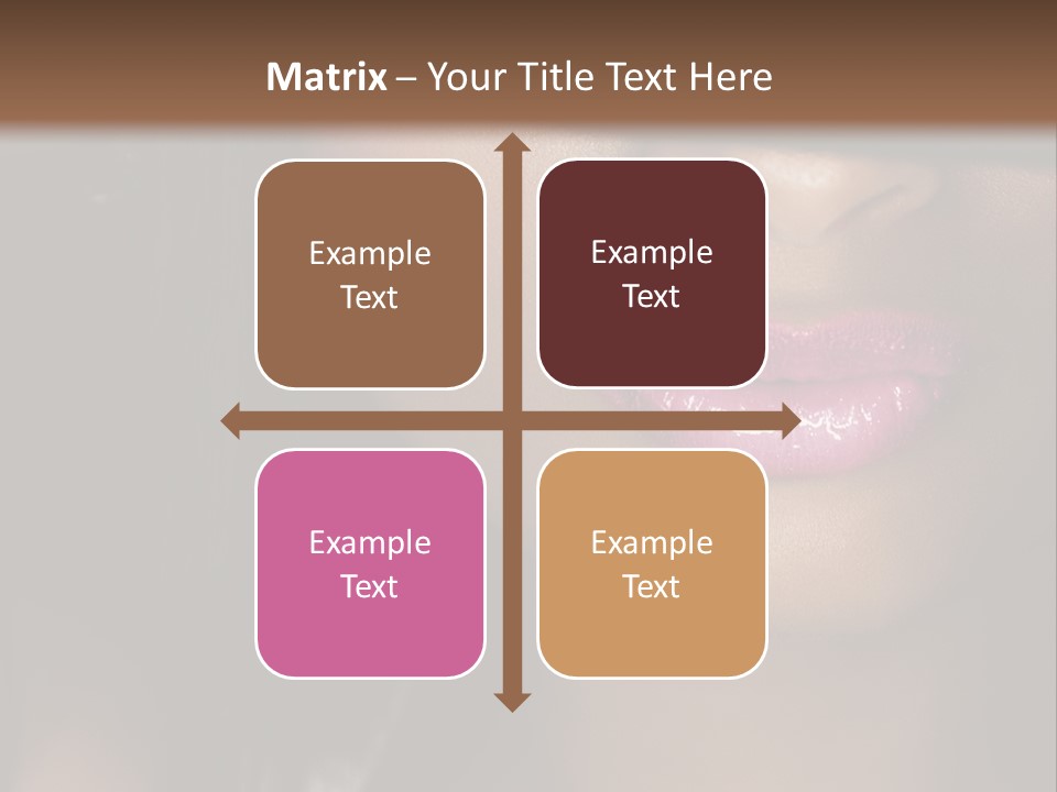 A Woman With A Hat On Her Head PowerPoint Template