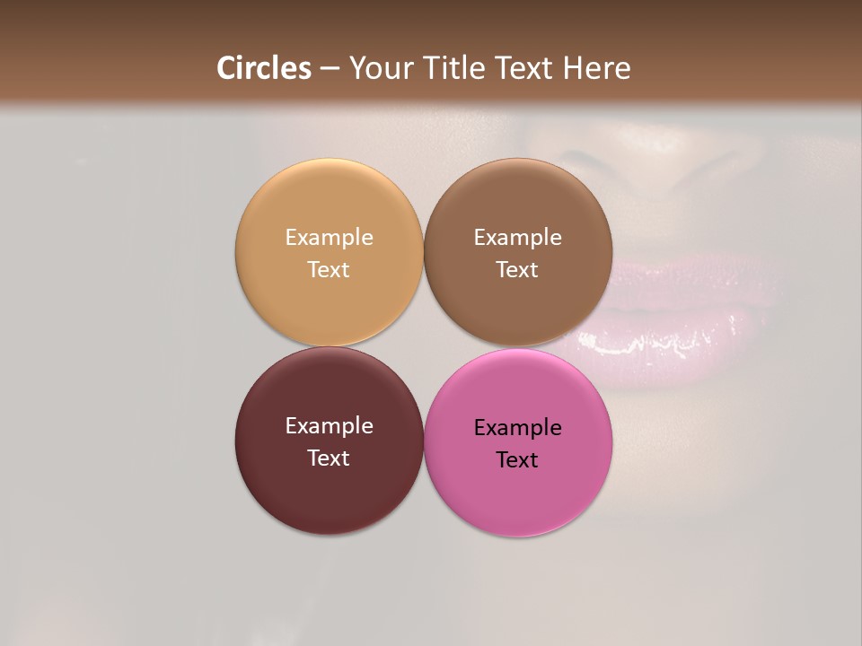 A Woman With A Hat On Her Head PowerPoint Template