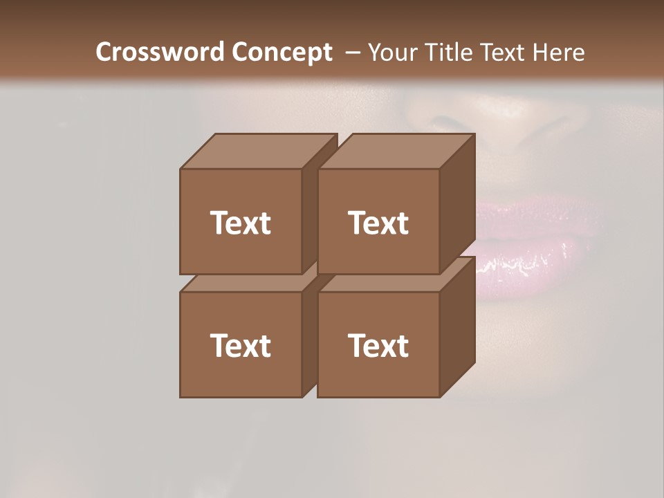 A Woman With A Hat On Her Head PowerPoint Template