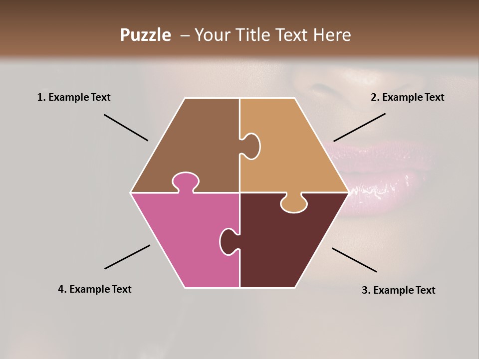 A Woman With A Hat On Her Head PowerPoint Template