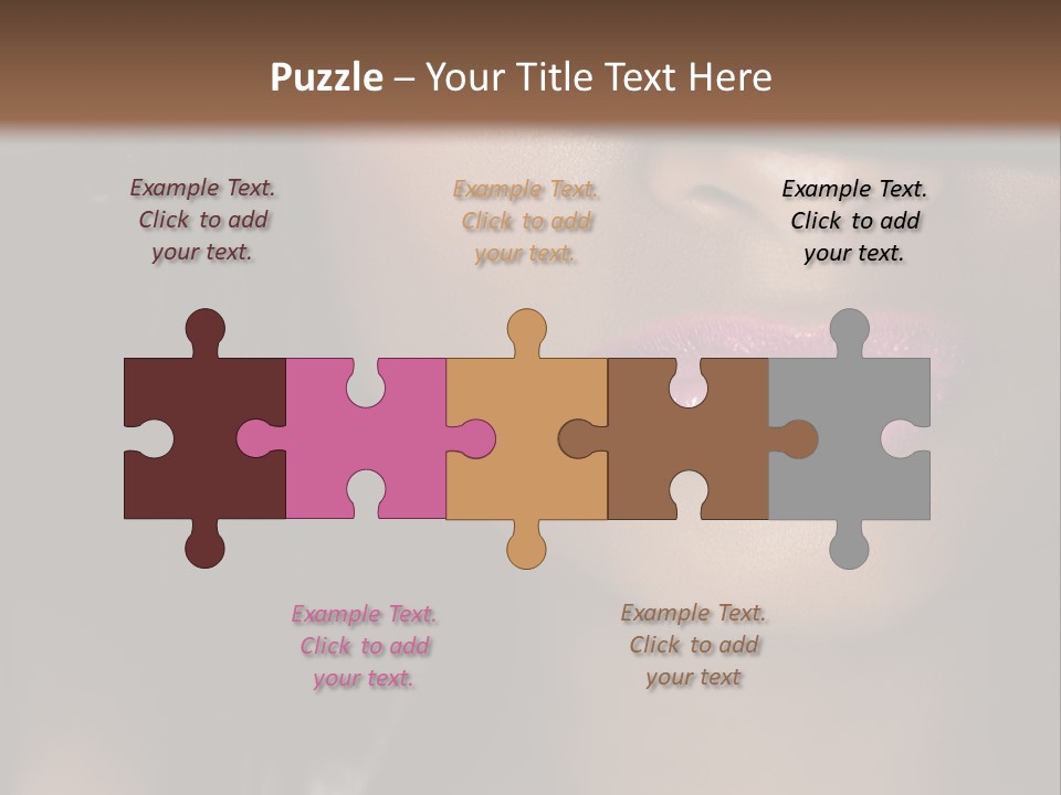 A Woman With A Hat On Her Head PowerPoint Template