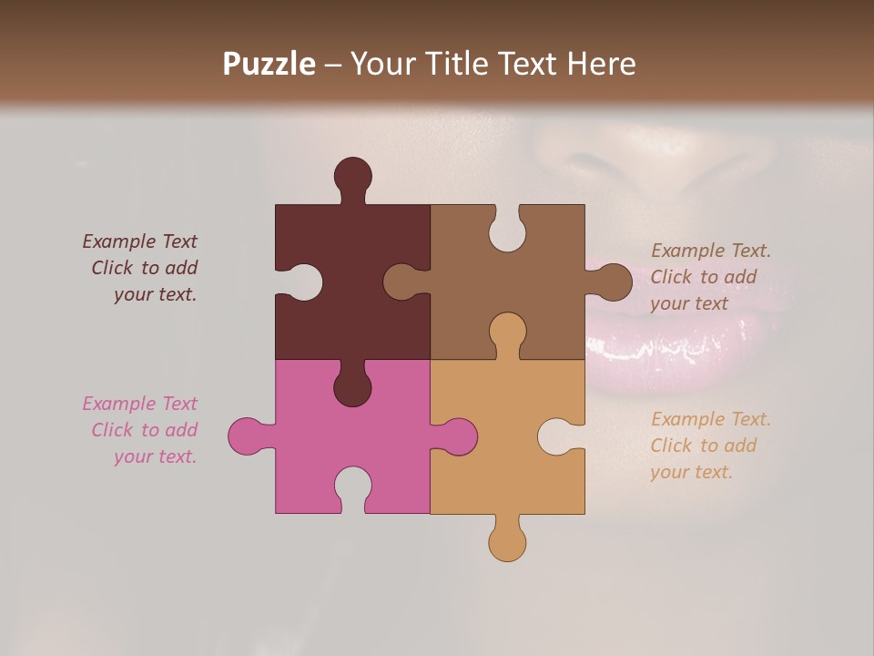 A Woman With A Hat On Her Head PowerPoint Template