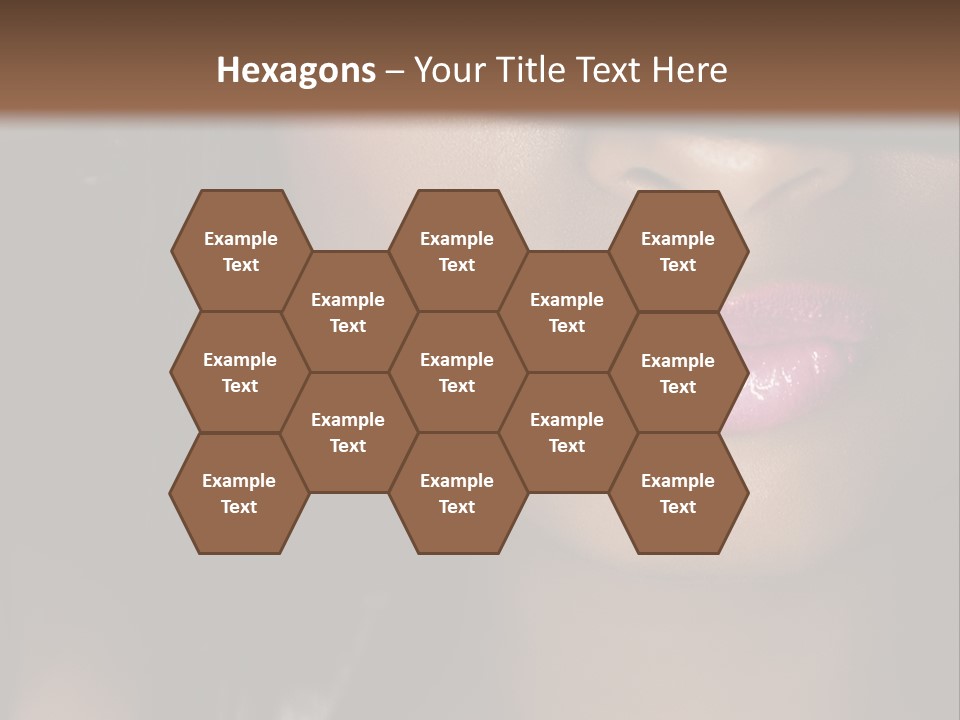 A Woman With A Hat On Her Head PowerPoint Template