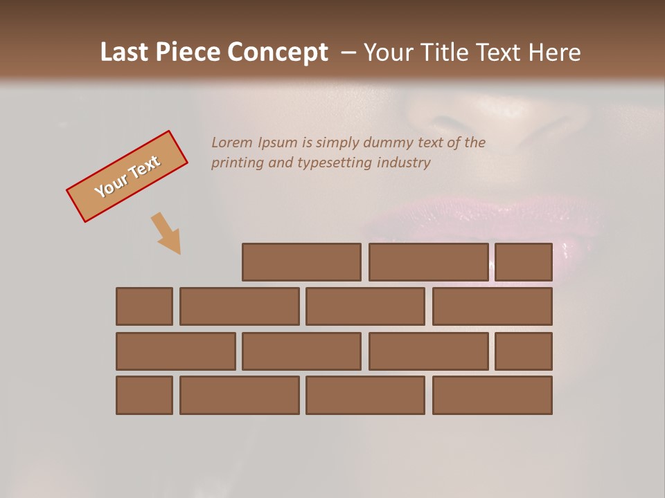 A Woman With A Hat On Her Head PowerPoint Template