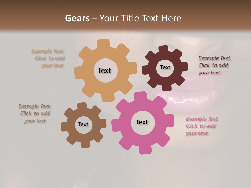 A Woman With A Hat On Her Head PowerPoint Template