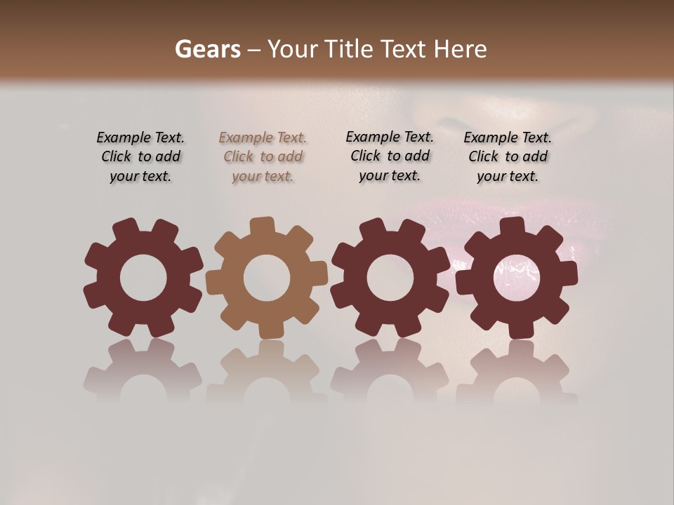 A Woman With A Hat On Her Head PowerPoint Template