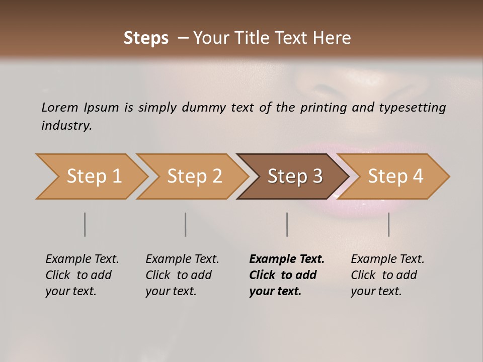 A Woman With A Hat On Her Head PowerPoint Template