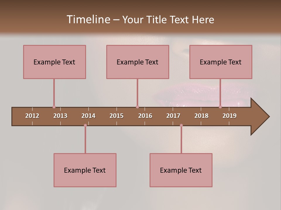 A Woman With A Hat On Her Head PowerPoint Template
