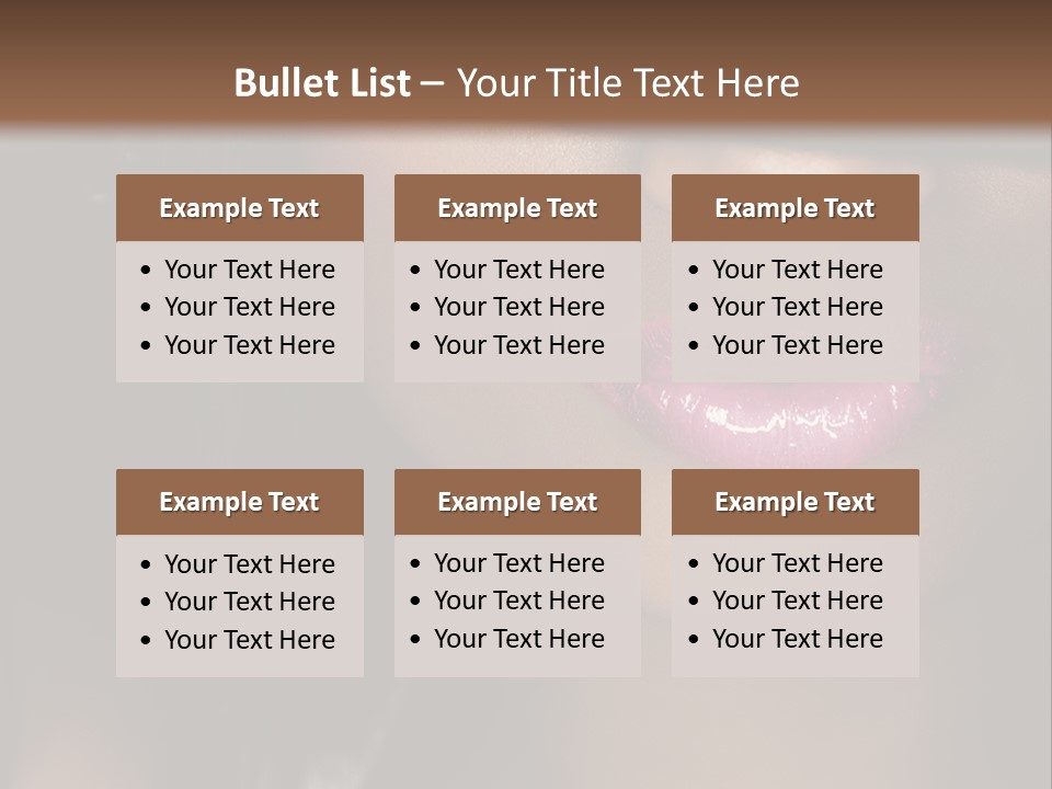 A Woman With A Hat On Her Head PowerPoint Template