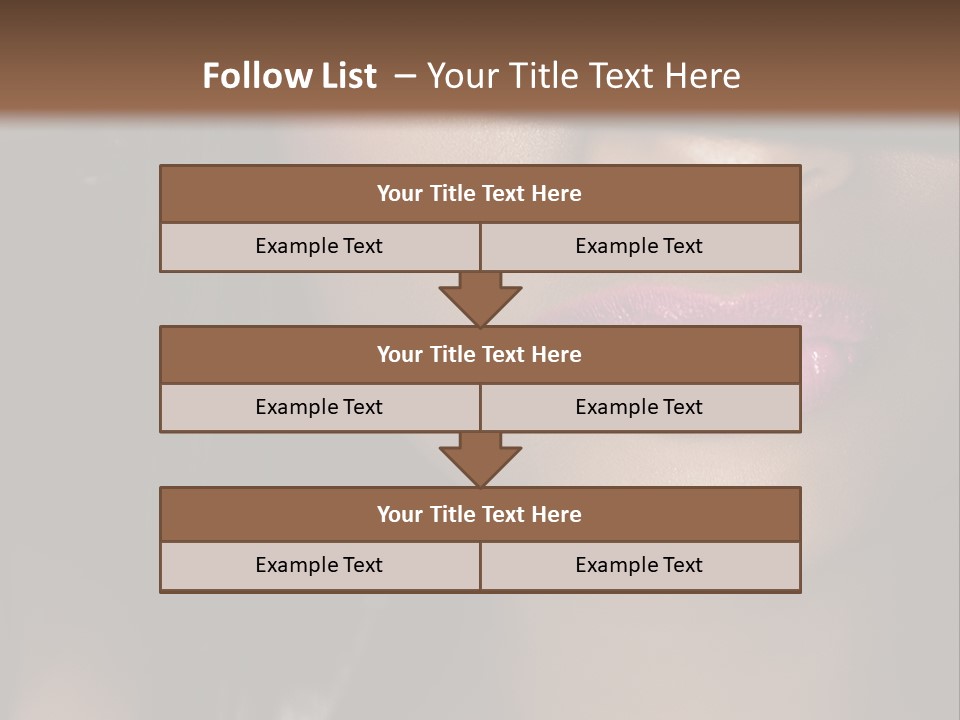 A Woman With A Hat On Her Head PowerPoint Template