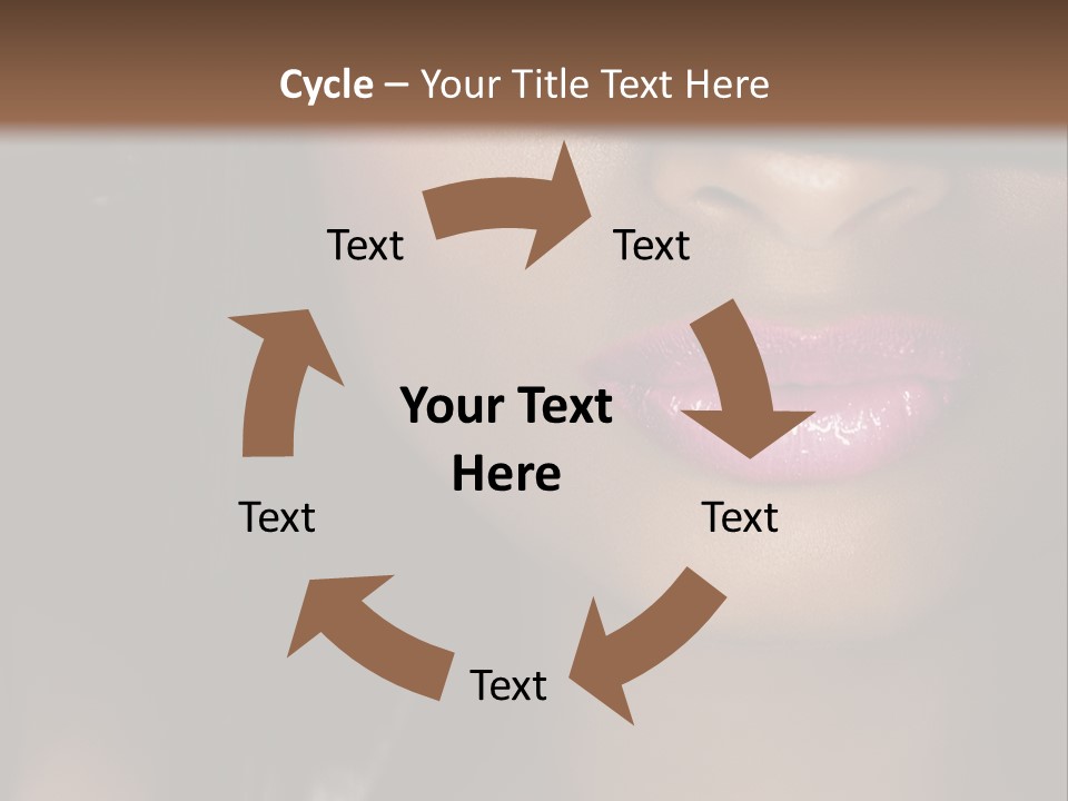 A Woman With A Hat On Her Head PowerPoint Template