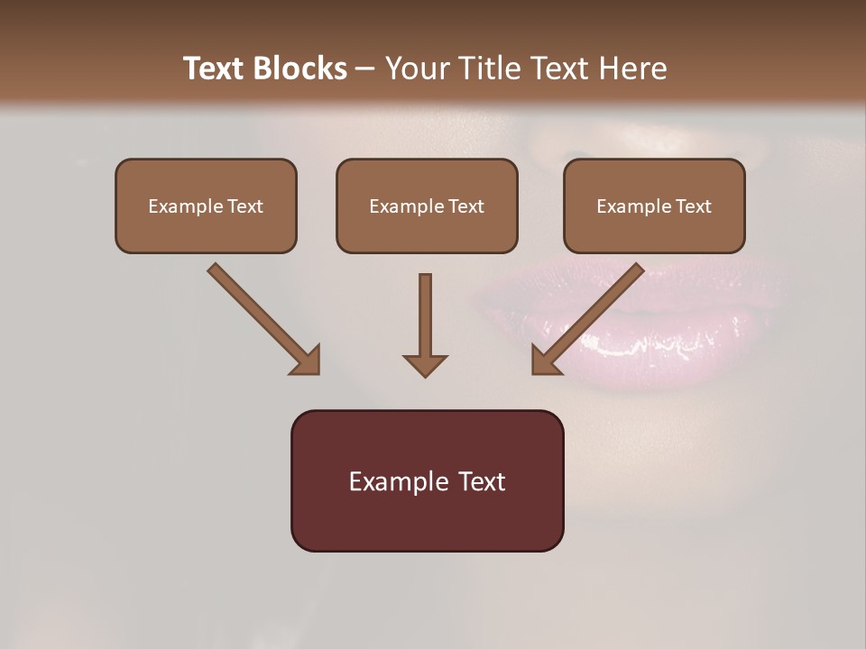 A Woman With A Hat On Her Head PowerPoint Template