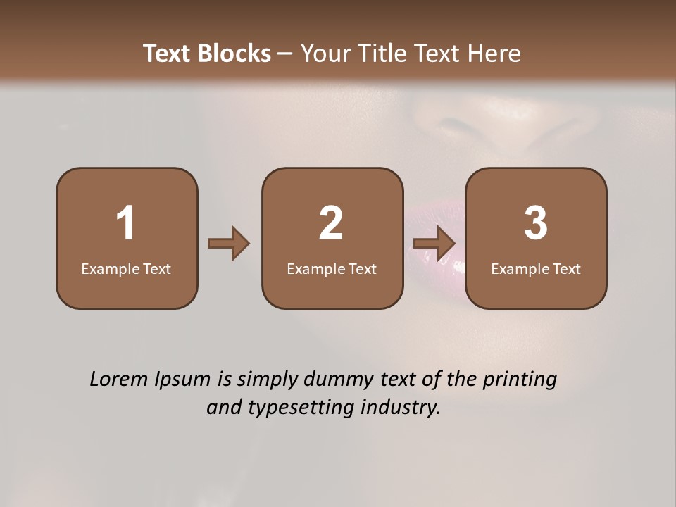 A Woman With A Hat On Her Head PowerPoint Template