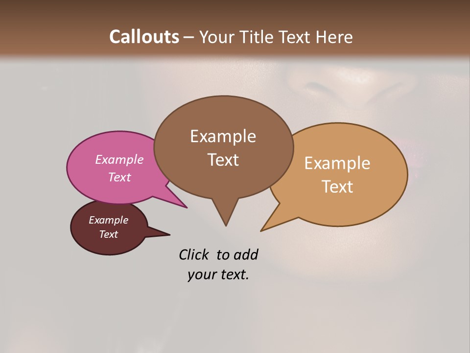 A Woman With A Hat On Her Head PowerPoint Template