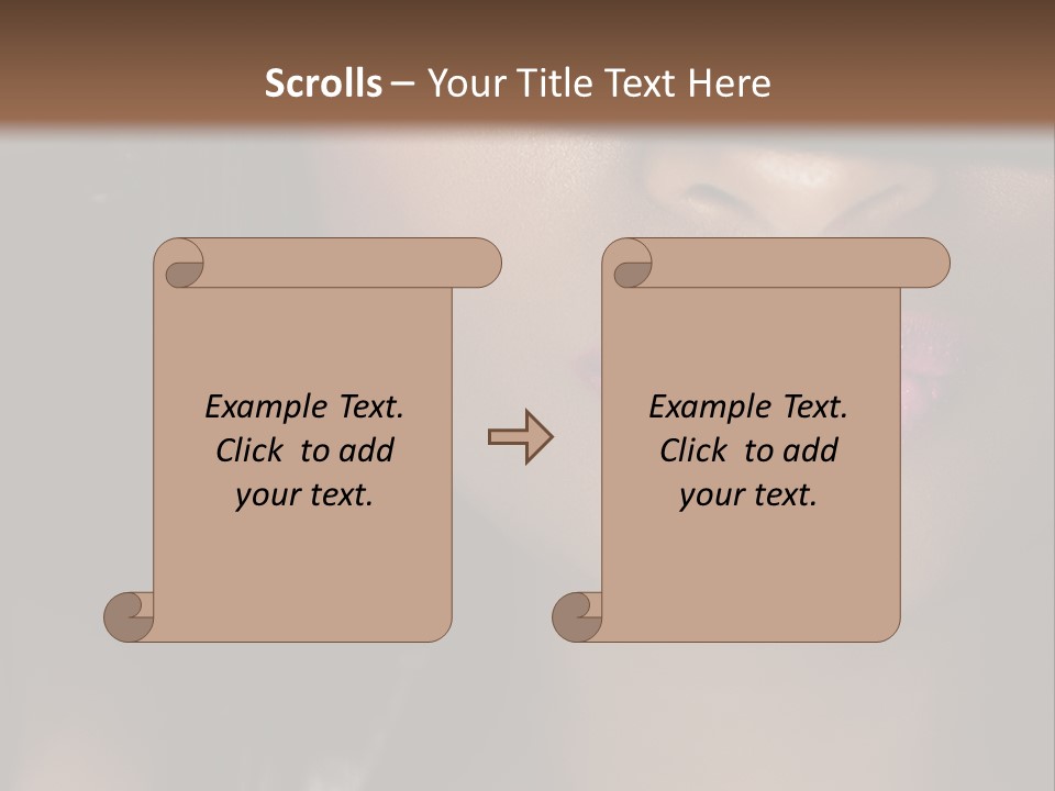 A Woman With A Hat On Her Head PowerPoint Template
