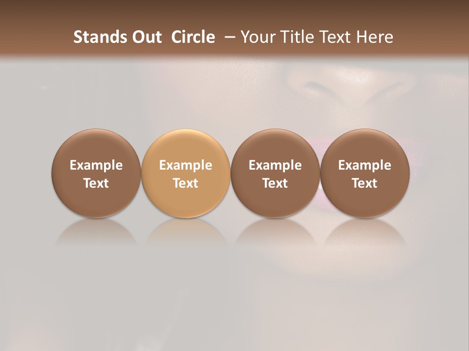 A Woman With A Hat On Her Head PowerPoint Template