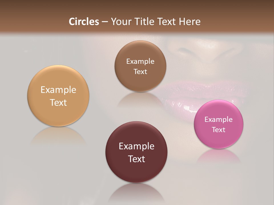 A Woman With A Hat On Her Head PowerPoint Template