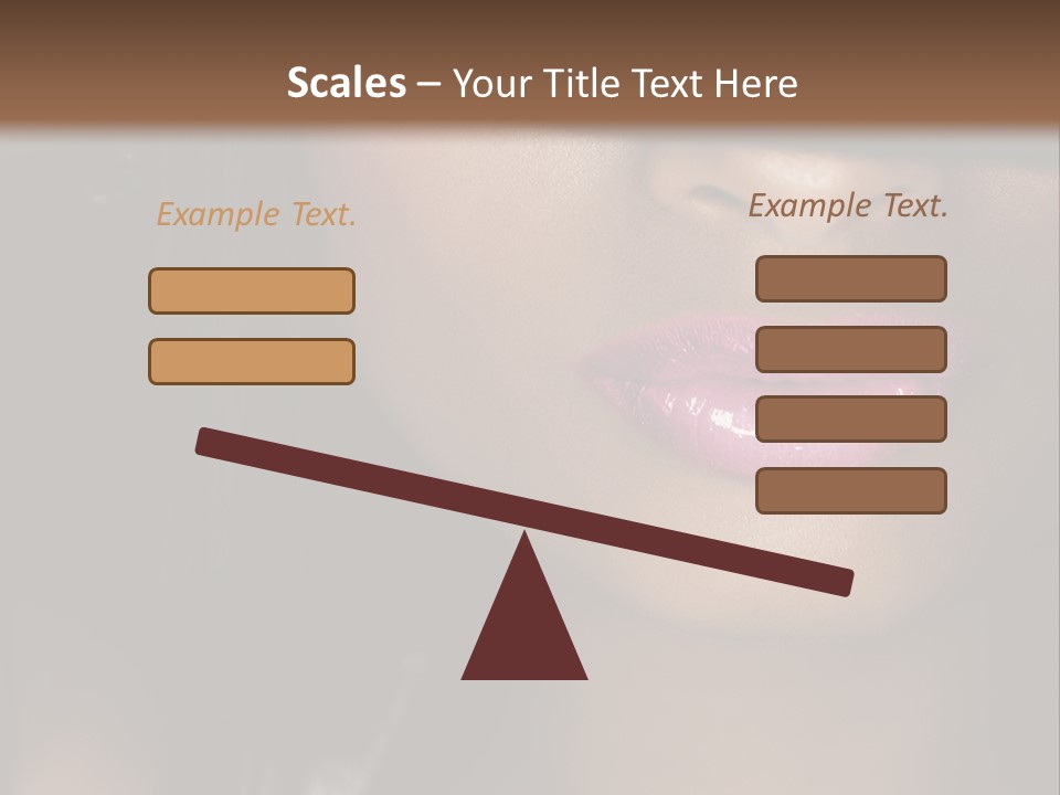 A Woman With A Hat On Her Head PowerPoint Template