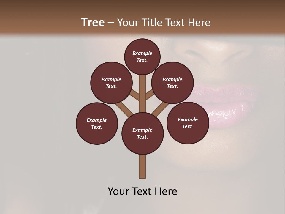 A Woman With A Hat On Her Head PowerPoint Template