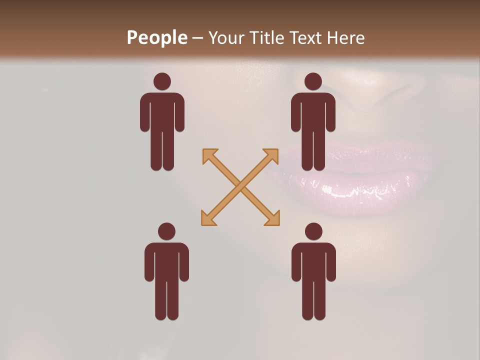 A Woman With A Hat On Her Head PowerPoint Template