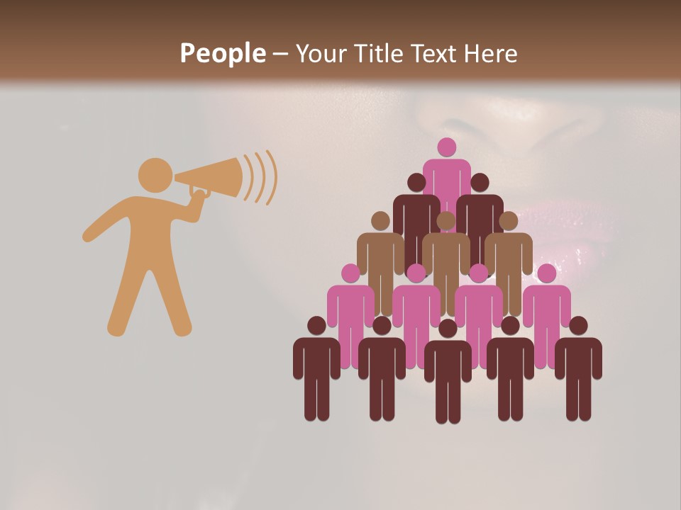 A Woman With A Hat On Her Head PowerPoint Template