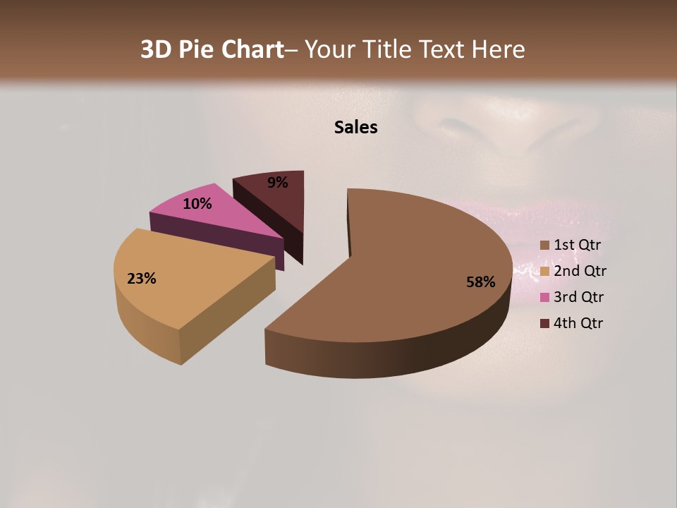 A Woman With A Hat On Her Head PowerPoint Template