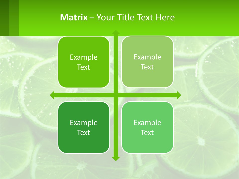 A Group Of Limes With Water Droplets On Them PowerPoint Template