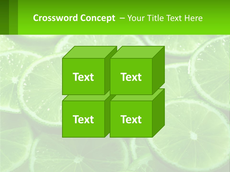 A Group Of Limes With Water Droplets On Them PowerPoint Template