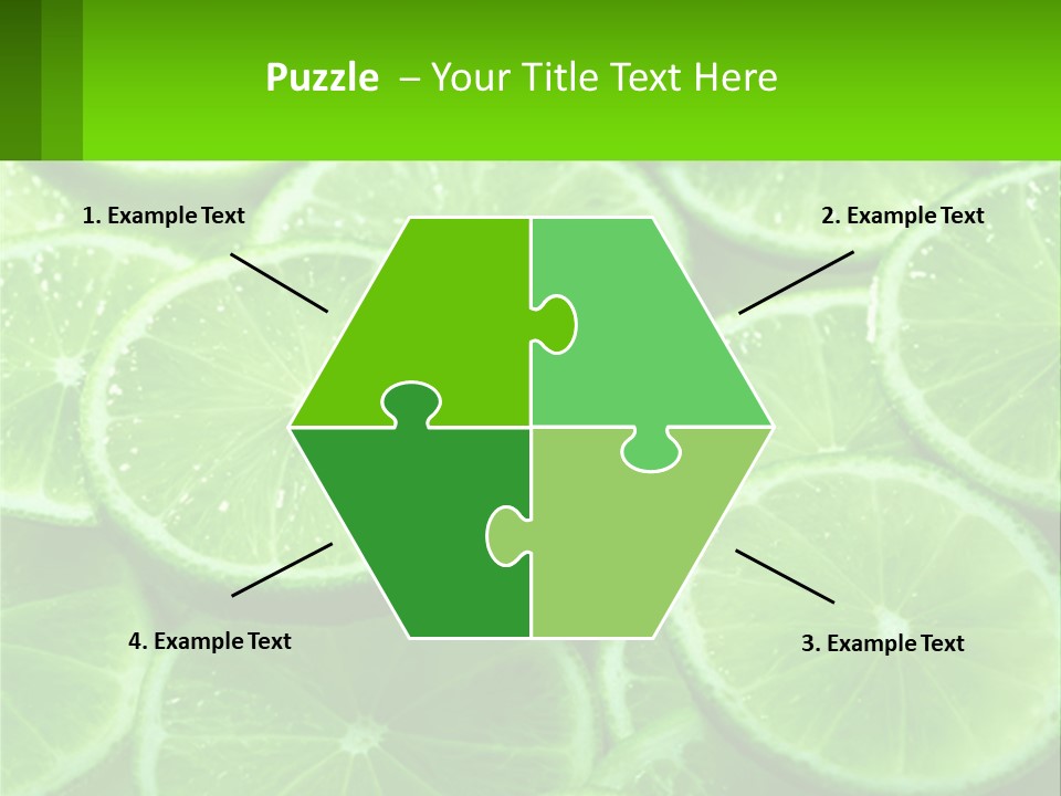 A Group Of Limes With Water Droplets On Them PowerPoint Template