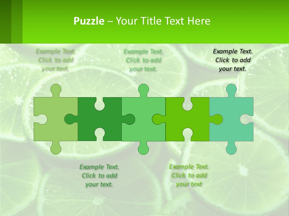 A Group Of Limes With Water Droplets On Them PowerPoint Template