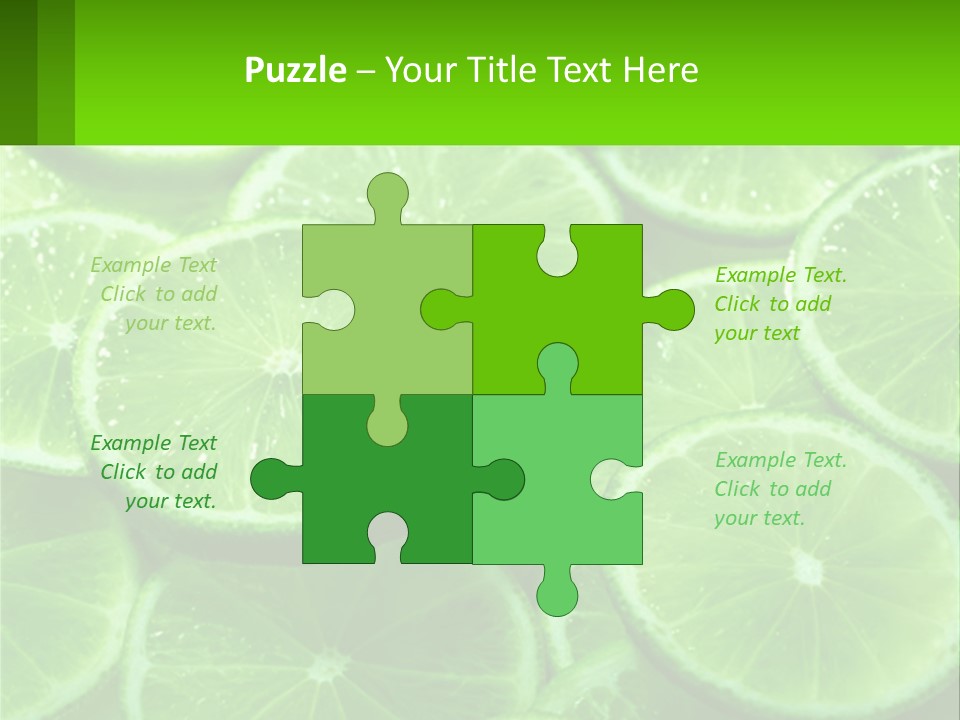 A Group Of Limes With Water Droplets On Them PowerPoint Template