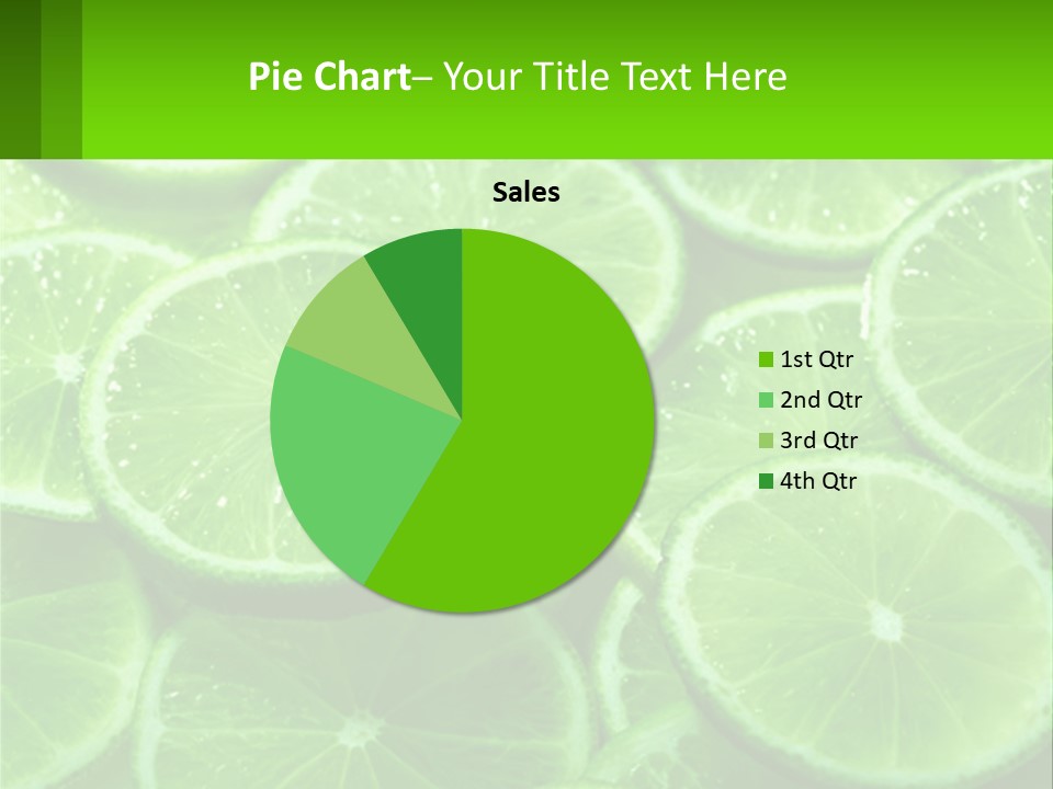 A Group Of Limes With Water Droplets On Them PowerPoint Template