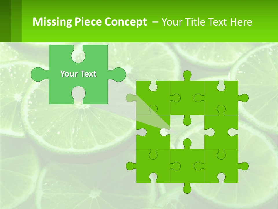 A Group Of Limes With Water Droplets On Them PowerPoint Template