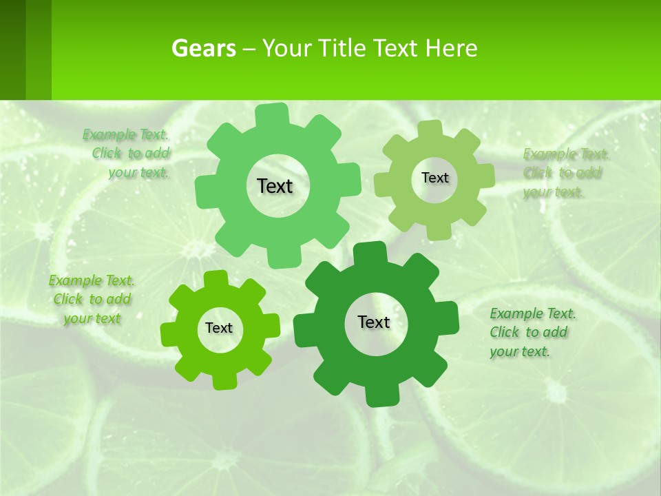 A Group Of Limes With Water Droplets On Them PowerPoint Template