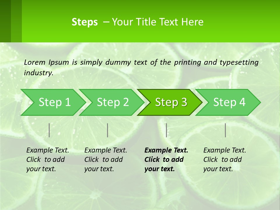 A Group Of Limes With Water Droplets On Them PowerPoint Template