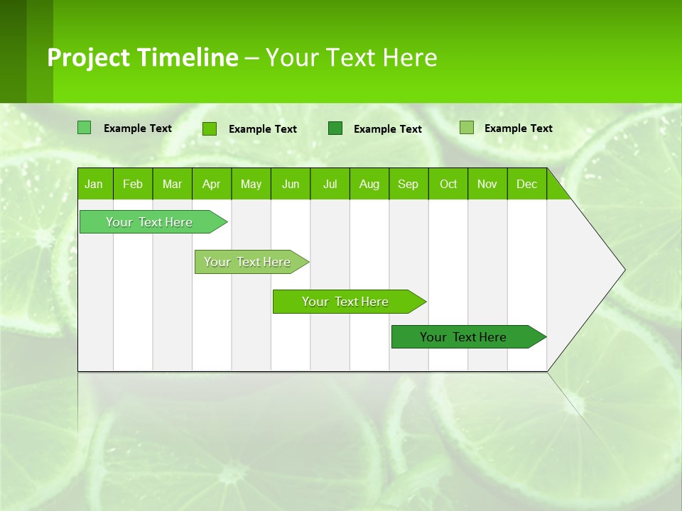 A Group Of Limes With Water Droplets On Them PowerPoint Template