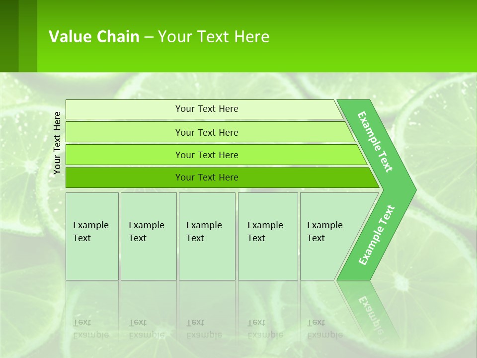 A Group Of Limes With Water Droplets On Them PowerPoint Template