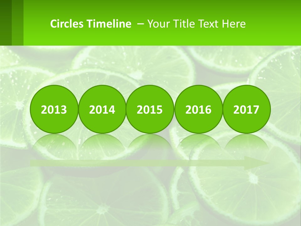 A Group Of Limes With Water Droplets On Them PowerPoint Template