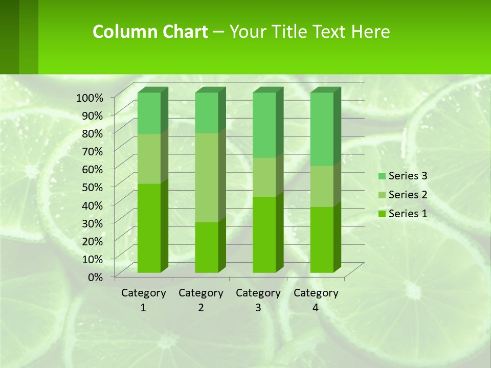A Group Of Limes With Water Droplets On Them PowerPoint Template