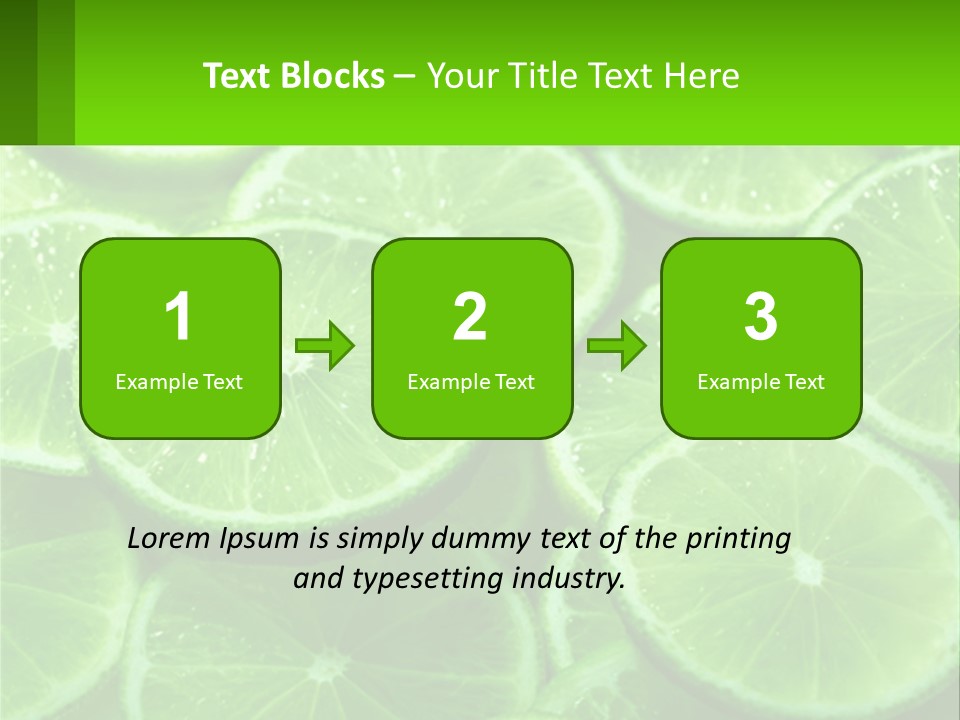 A Group Of Limes With Water Droplets On Them PowerPoint Template