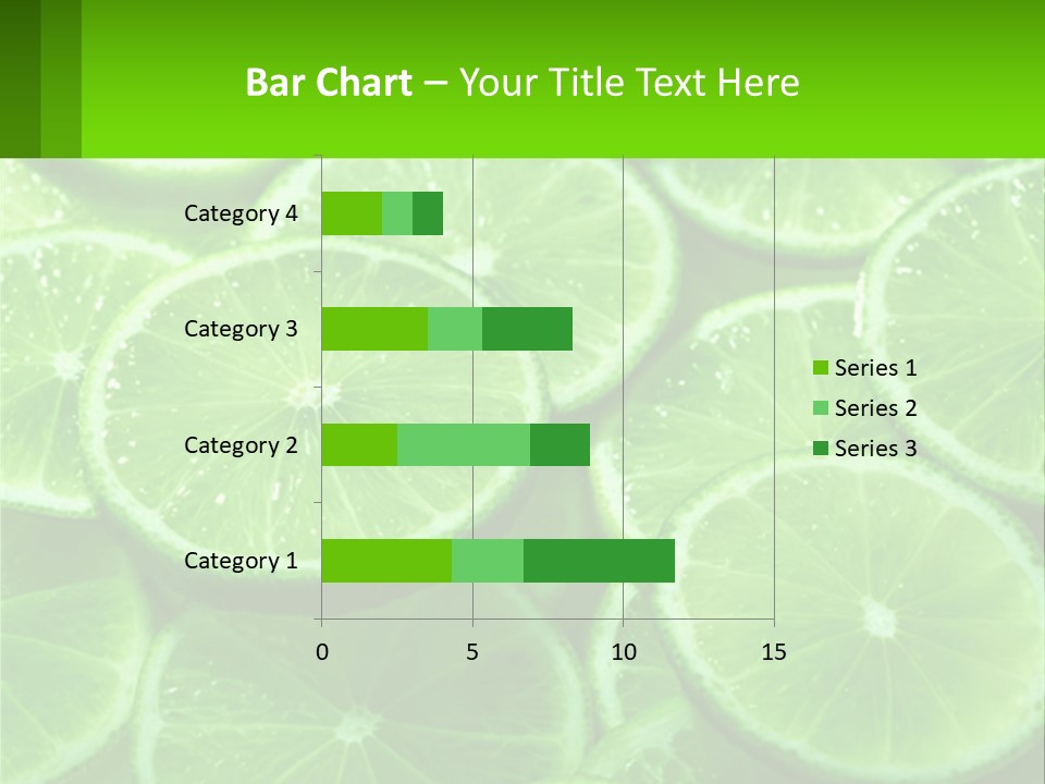 A Group Of Limes With Water Droplets On Them PowerPoint Template