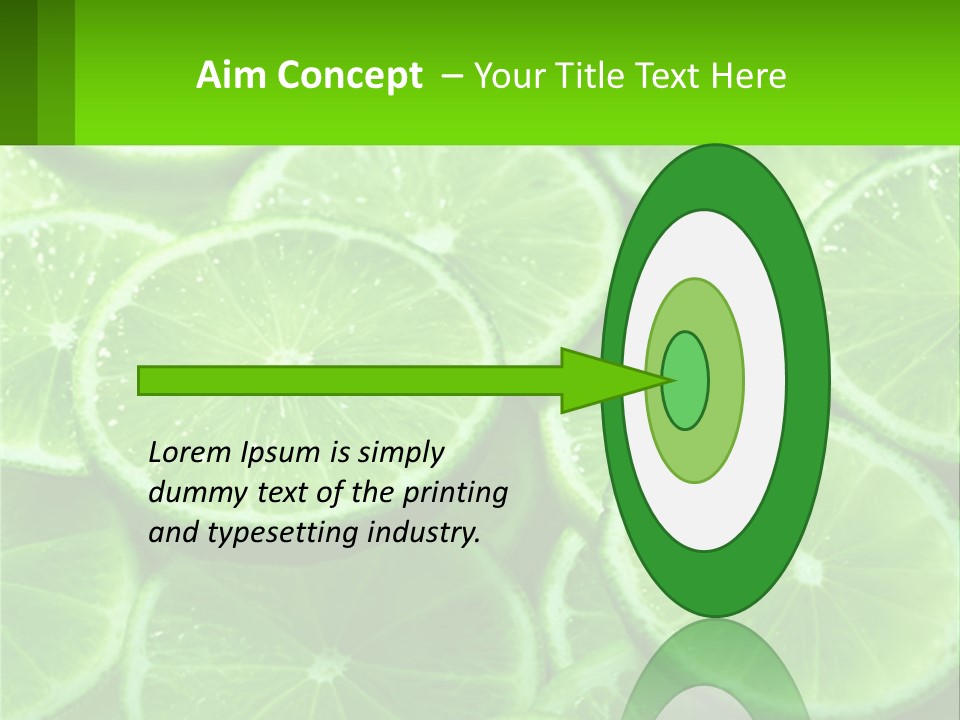 A Group Of Limes With Water Droplets On Them PowerPoint Template