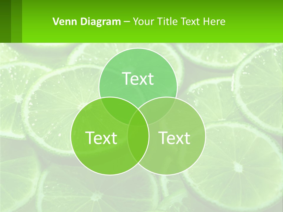 A Group Of Limes With Water Droplets On Them PowerPoint Template