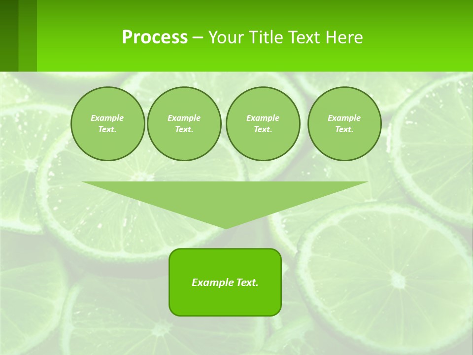 A Group Of Limes With Water Droplets On Them PowerPoint Template