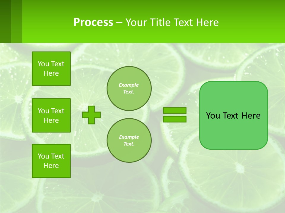 A Group Of Limes With Water Droplets On Them PowerPoint Template