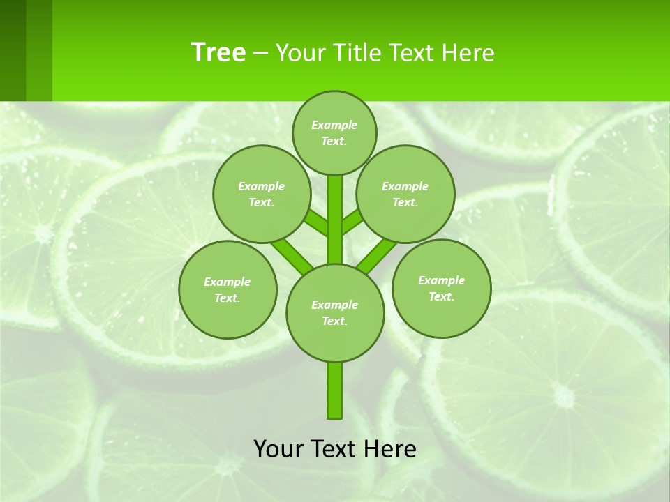 A Group Of Limes With Water Droplets On Them PowerPoint Template