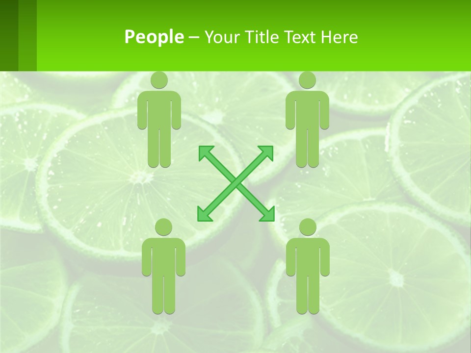 A Group Of Limes With Water Droplets On Them PowerPoint Template