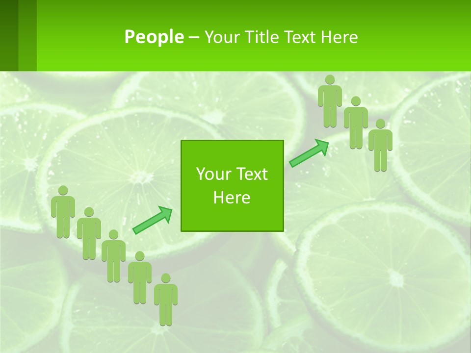A Group Of Limes With Water Droplets On Them PowerPoint Template
