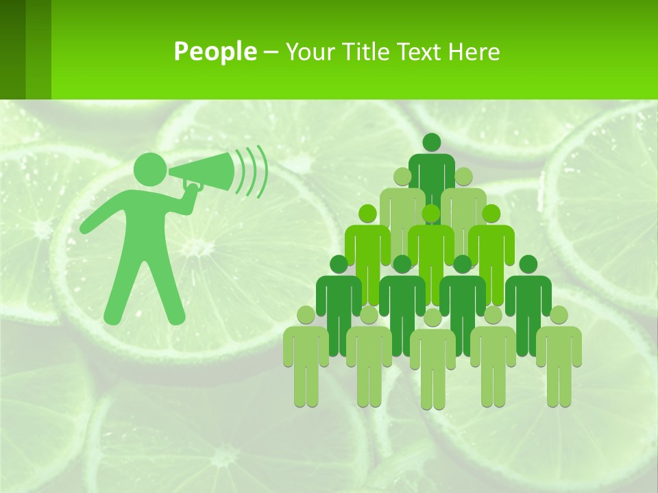 A Group Of Limes With Water Droplets On Them PowerPoint Template